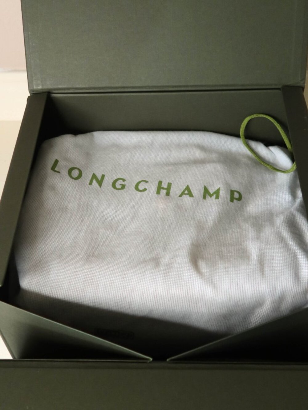 Longchamp Cabas Small Leather Handbag Tote in Clay | Preloved Very Good w Box - Picture 11 of 15
